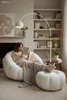SalesFever Bogenlampe Beige 208 cm mit Marmorfuß & Produktbild-Vorschau 5