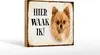 Holzschild Spruch 18x12 cm holländisch Hier Waak ik Produktbild-Vorschau 2