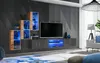 Komplett Designer Modern Wohnwand Wand Regale TV-Ständer 3x Produktbild-Vorschau 2