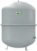 A gray expansion vessel with a green label on the front. Produktbild-Vorschau