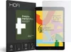 A product box and a screen protector for a tablet are shown. Produktbild-Vorschau