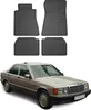 1982-1993 Mercedes W201 E90 Fußmatten Gummi Schwarz 4 tlg Produktbild-Vorschau 1