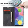 Galaxy A70s Hülle, LaimTop Retro Kunstledertasche TPU Produktbild-Vorschau 5
