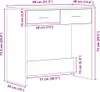 vidaXL Schreibtisch Schwarz Eichen-Optik 80 x 40 x 75 cm Produktbild-Vorschau 7