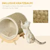 PawHut Katzenhöhle Katzenbett mit Regal Katzenhaus Produktbild-Vorschau 4