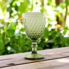 Vintage wijnglas set, 6 stuks, groen glas Productafbeelding-voorbeeld 3