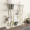Skye Decor, Adar - Bianco, Oro, Libreria, Bianco, 100% Anteprima dell’immagine prodotto 2