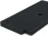 A black foam filter on a white background. Produktbild-Vorschau