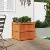 vidaXL květináč vosk hnědý 60x60x60 cm masivní borovicové Náhled obrázku produktu 3