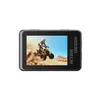 An action camera displaying a video of a person riding an ATV. Produktbild-Vorschau