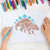 Stencil pittura per bambini, set 8 pezzi 15x15 cm Anteprima dell’immagine prodotto 3