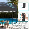 LZQ Pop-Up Pavillon 3x3 m Faltpavillon für Garten & Produktbild-Vorschau 6