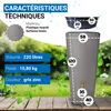 4rain VASO 2in1 réservoir d’eau de pluie 220 litres gris Voir les images du produit 3