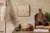 Wohnzimmer Leinwand Uhr Geräuschlos Küche 30x30 Helles, Produktbild-Vorschau 2
