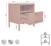 Set aus 2 Nachttischen aus Metall im Industriestil mit je Produktbild-Vorschau 5