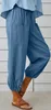 ASKSA Damen 7/8 Länge Hose Weitem Bein Freizeithose Leicht Produktbild-Vorschau 2