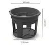 3x Kartoffel Pflanztopf Blumentopf Set 3 Stk Pflanzkübel Produktbild-Vorschau 3