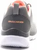 The back view of a gray Skechers sneaker with pink accents. Anteprima dell’immagine prodotto