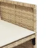 The Living Store 9-tlg. Garten-Essgruppe mit Kissen Beige Produktbild-Vorschau 7