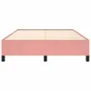 vidaXL Sommier rose 140x200 cm velours Voir les images du produit 4
