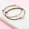 Vintageparts Polyesterkordel Gewachst Braun 2mm Schmuckband Produktbild-Vorschau 2
