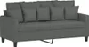 vidaXL 2-Sitzer-Sofa Dunkelgrau 140 cm Stoff Produktbild-Vorschau 1