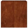 vidaXL Pflanzkübel Rostig 80x40x80 cm Wetterfester Stahl Produktbild-Vorschau 4