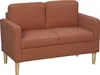 HOMCOM Sofa 2 Sitzer klein Couch mit Armlehne, Stauraum für Produktbild-Vorschau 10