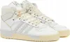 A pair of white Adidas Rivalry Hi high-top sneakers. Produktbild-Vorschau