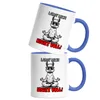 Lama mich nicht voll Meditierendes Lama Tasse Blau Produktbild-Vorschau 2