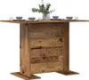 vidaXL Esstisch 110 x 60 x 75 cm Holzwerkstoff Altholz Produktbild-Vorschau 3