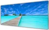 Glasbilder 125x50 Wandbild Druck auf Glas Brücke Meer Produktbild-Vorschau 1