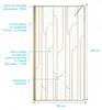 Paroi de douche à l'italienne 100x195cm Sérigraphie Art Voir les images du produit 2