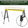 Homcom HOMCOM Pílový kôň sada 2 ks skladací pracovný stôl Náhľad obrázku produktu 7