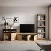 Wohnwand Wohnzimmer, 310x35x186cm, Für TV-Geräte bis zu Produktbild-Vorschau 3