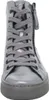 A close-up, front-facing view of a silver high-top sneaker. Anteprima dell’immagine prodotto