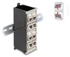Delock Support Keystone 8 ports inclinable pour rail DIN ou Voir les images du produit 1
