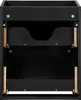 Waschtischunterschrank 50cm Riva mit 2 Schubladen, Schwarz Produktbild-Vorschau 3
