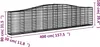 Gabionen mit Hochbogen 5 Stk. 400x30x80/100cm Verzinktes Produktbild-Vorschau 6