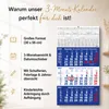 3 Monatskalender 2027 Wandkalender Blau Datumsschieber Produktbild-Vorschau 2