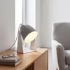 Tischlampe Metall E14 schwenkbar klein H: 20,5 cm Weiß Grau Produktbild-Vorschau 6
