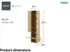 MEBLINI Schrank für Schrankbett Bed Concept - Hochschrank Produktbild-Vorschau 7