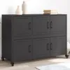 vidaXL Kredens czarny 100,5x39x72 cm stalowy Podgląd zdjęcia produktu 1