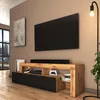 A modern living room with a TV stand and television. Anteprima dell’immagine prodotto