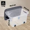 Plastový kontejner KADAX s kolečky, úložný box, úložný box Náhled obrázku produktu 2