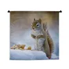 MuchoWow® Wandteppich Wandbehang Eichhörnchen - Nüsse - Produktbild-Vorschau 1