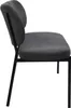 byLIVING Bank JERSEY / Webstoff dunkelgrau / Gestell Metall Produktbild-Vorschau 5