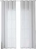 2er Set Gardinen Ösen Grobfaser »Seoul« HxB 245x140 cm Weiß Produktbild-Vorschau 2
