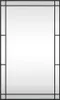 A rectangular mirror with a black frame, shown against a white background. Voir les images du produit