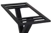 A black metal table base with a rectangular top frame and angled legs, shown against a white background. Podgląd zdjęcia produktu